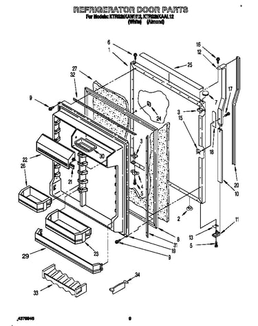 Refrigerator door
