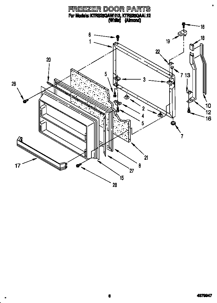 Freezer door