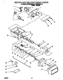 Motor and ice container