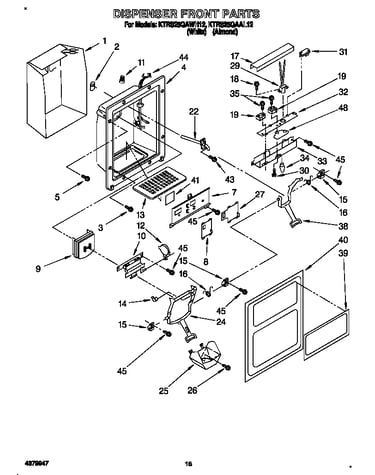 Dispenser front