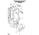 Whirlpool 3ED22DQXDN00 refrigerator liner diagram