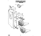 Whirlpool 3ED22DQXDN00 freezer liner diagram