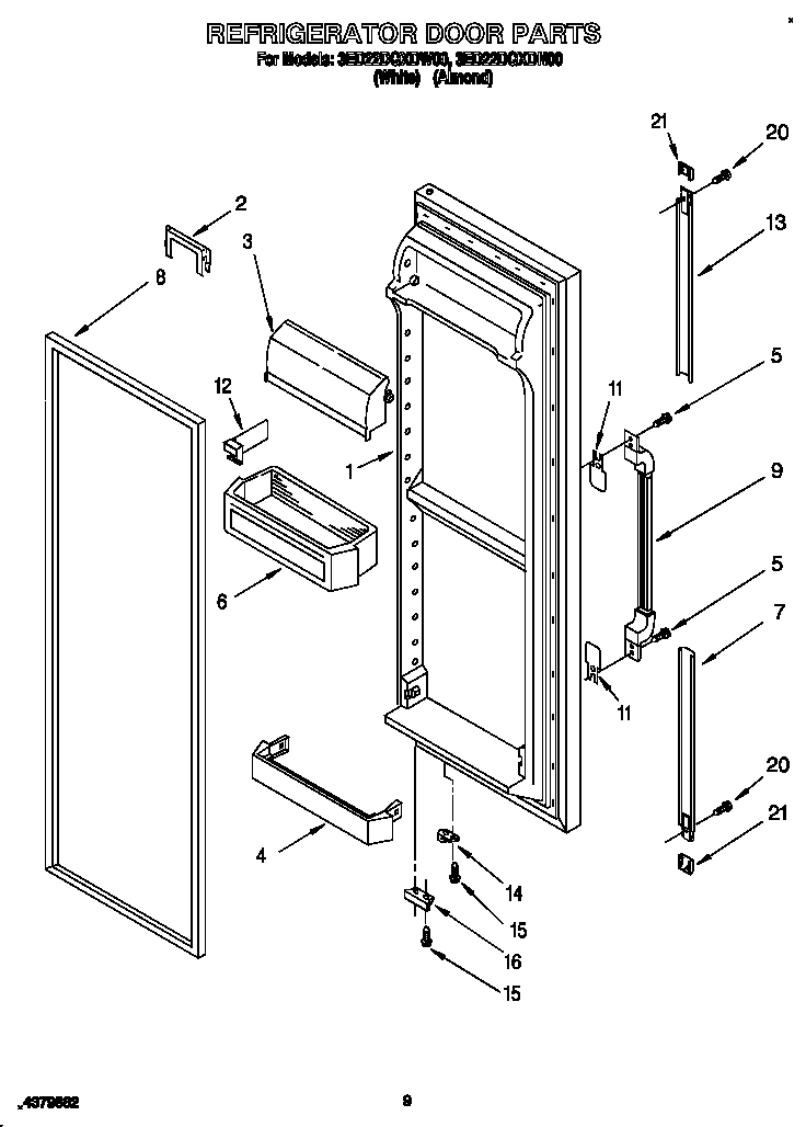 Refrigerator door