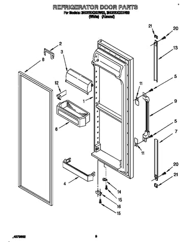 Refrigerator door