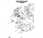 Whirlpool 3ED22DQXDN00 dispenser front diagram