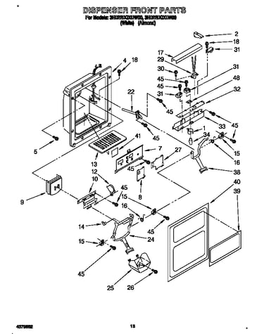 Dispenser front