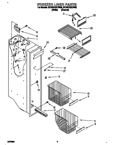 Freezer liner