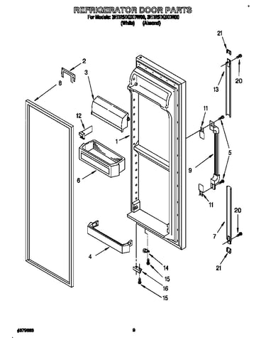 Refrigerator door
