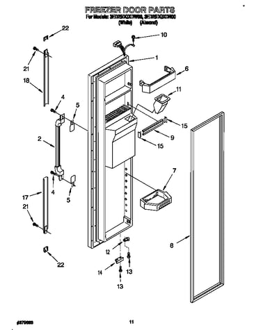 Freezer door