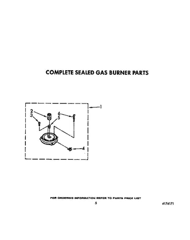 Complete sealed gas burner