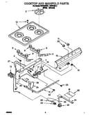 Cooktop and manifold