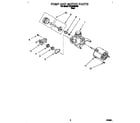 Roper RUD3006DB0 pump and motor diagram
