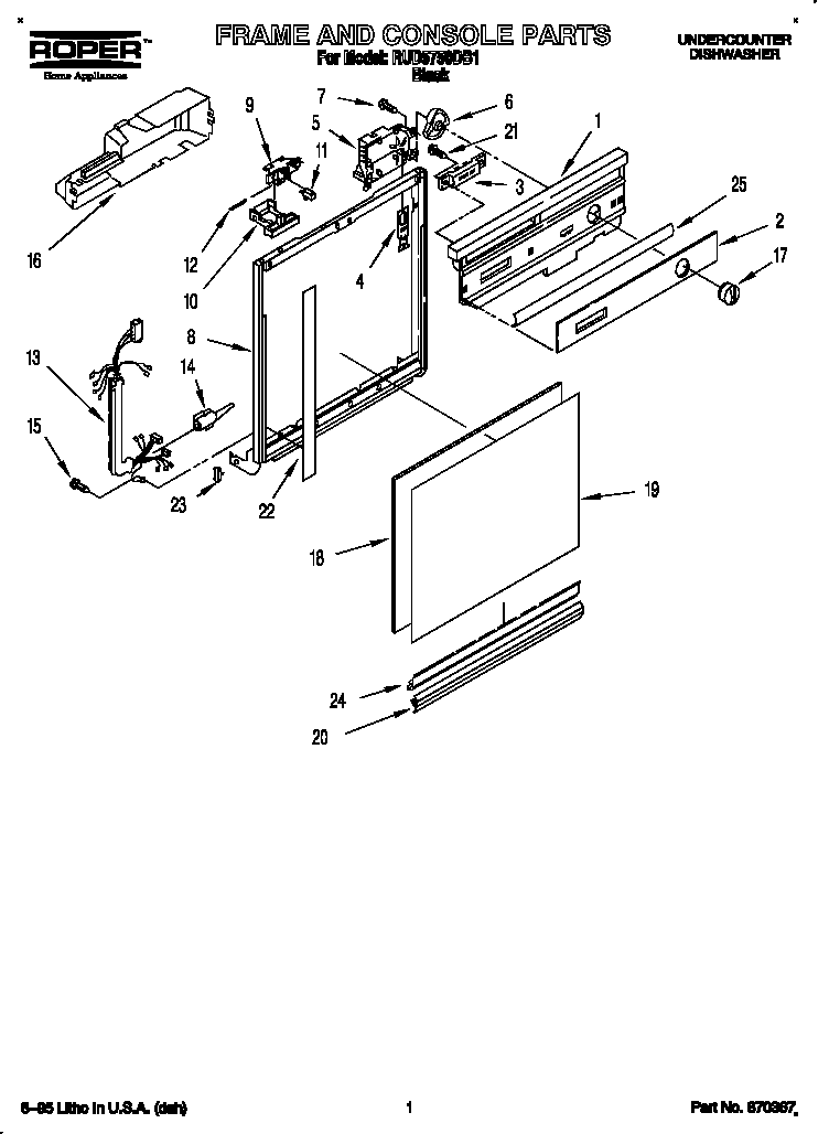 Frame and console