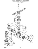 Pump and spray arm