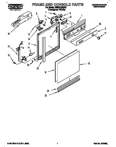 Frame and console