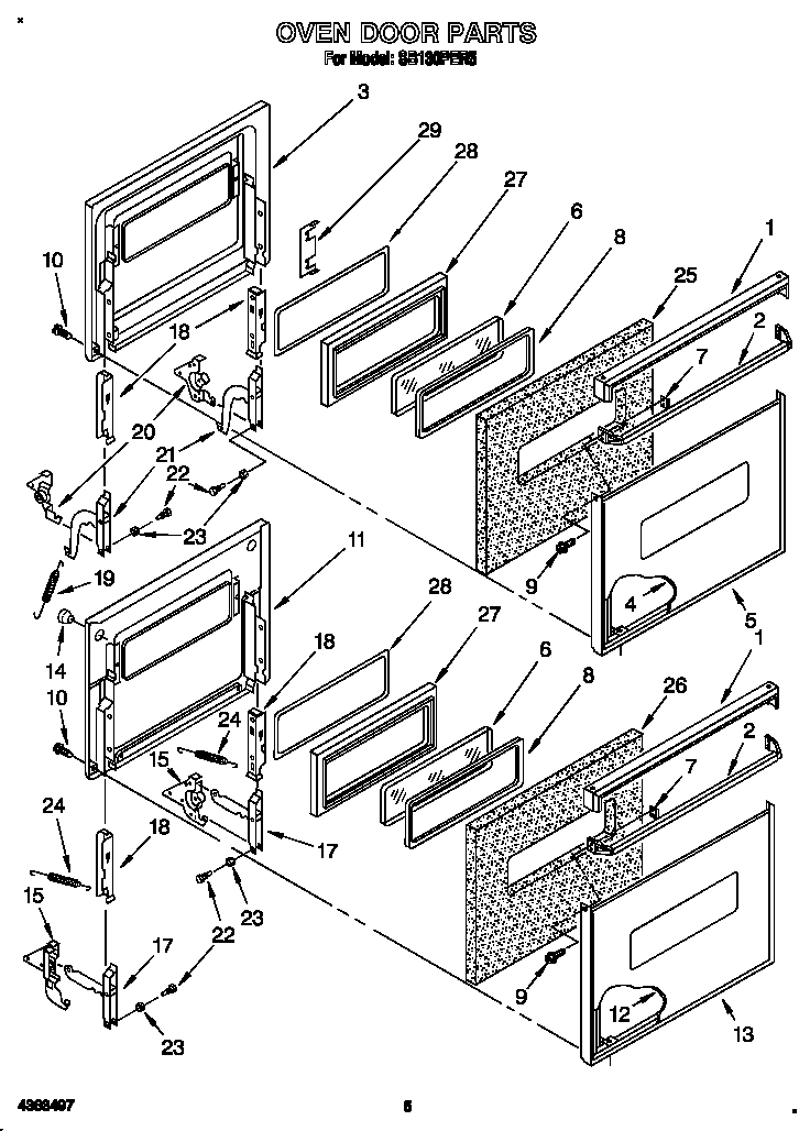 Oven door
