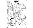 Whirlpool LGR5636DW0 cabinet diagram