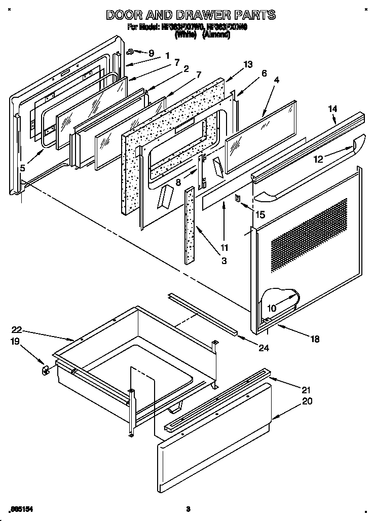 Door and drawer