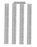Serial numbers for bjssac0800