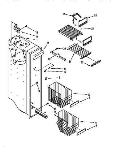 Freezer liner