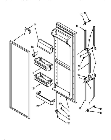 Refrigerator door