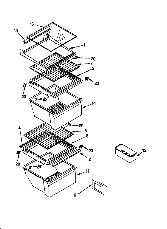 Refrigerator shelf