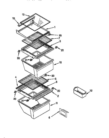 Refrigerator shelf