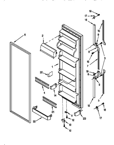 Refrigerator door