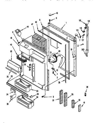 Refrigerator door
