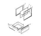 Whirlpool RF302BXVW3 door and drawer diagram