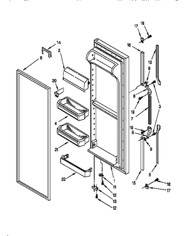 Refrigerator door