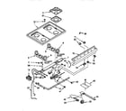 Whirlpool SF330PEWN8 cooktop and manifold diagram