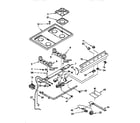 Whirlpool SF330PEWQ4 cooktop and manifold diagram