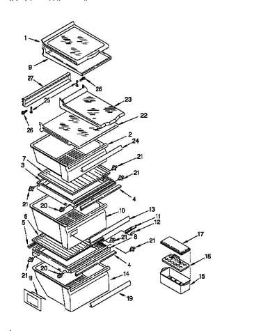 Refrigerator shelf