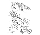 Whirlpool ED25DSXDN00 motor and ice container diagram