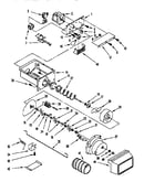 Motor and ice container