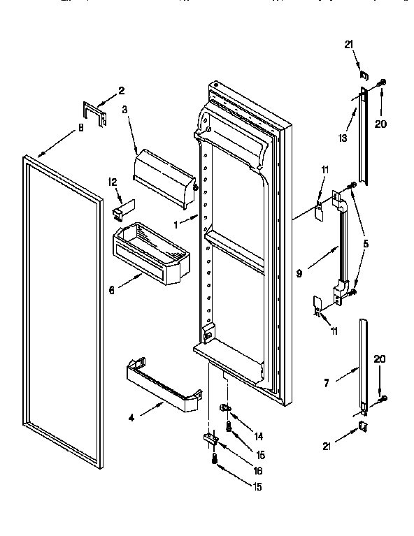 Refrigerator door
