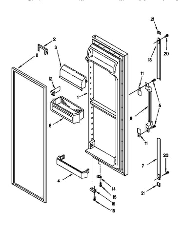 Refrigerator door