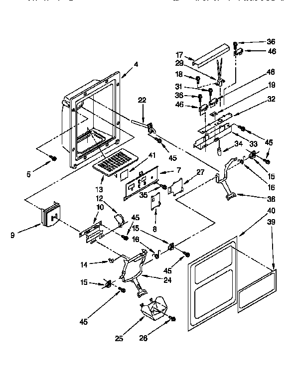 Dispenser front