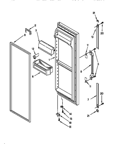 Refrigerator door