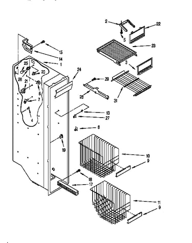 Freezer liner