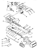 Motor and ice container