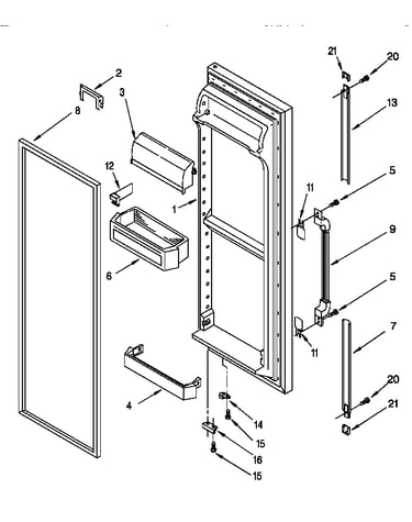 Refrigerator door
