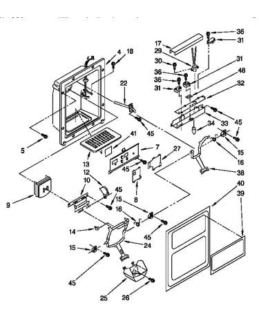 Dispenser front