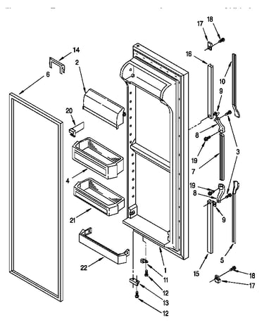 Refrigerator door