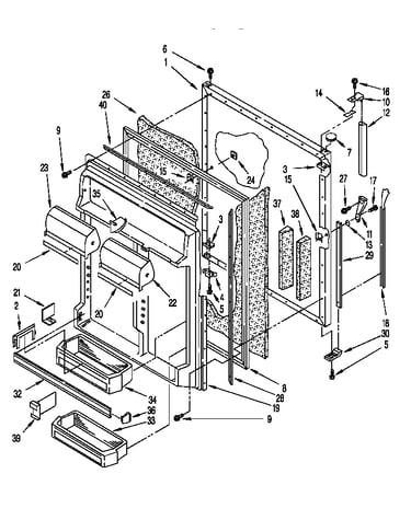 Refrigerator door