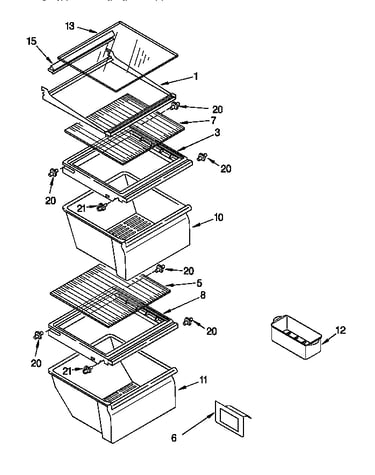 Refrigerator shelf