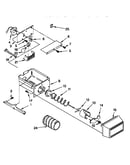 Motor and ice container