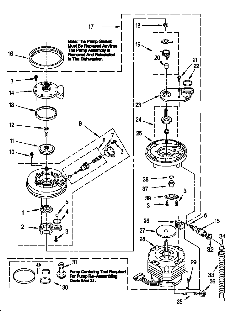 Pump and motor