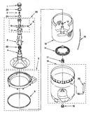 Agitator, basket and tub